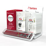 Setex Eyeglass Nose Pads - Ultra-thin (0.6mm) Starter Pack & Optical Retail Display